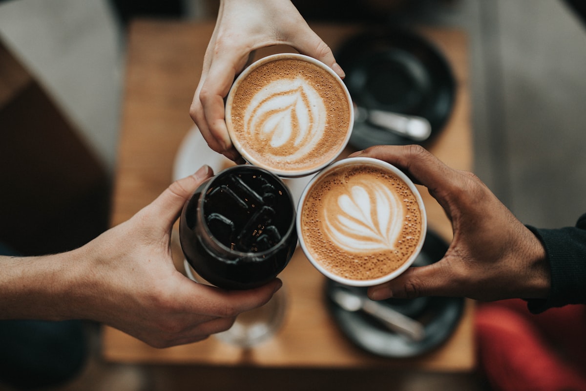 Barista making coffee